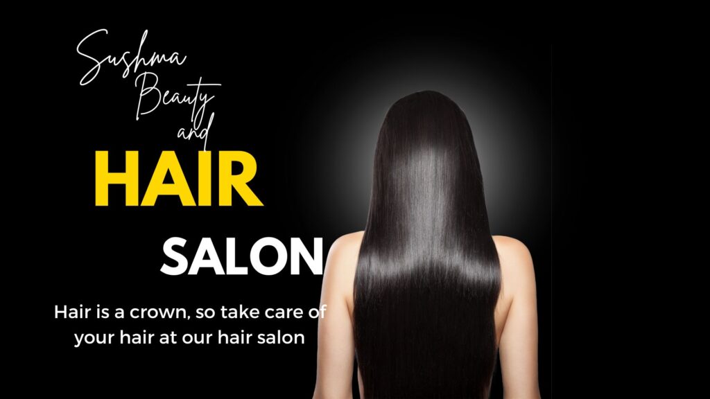 Black Modern Beauty Hair Salon Instagram Post (1920 × 1080 px)