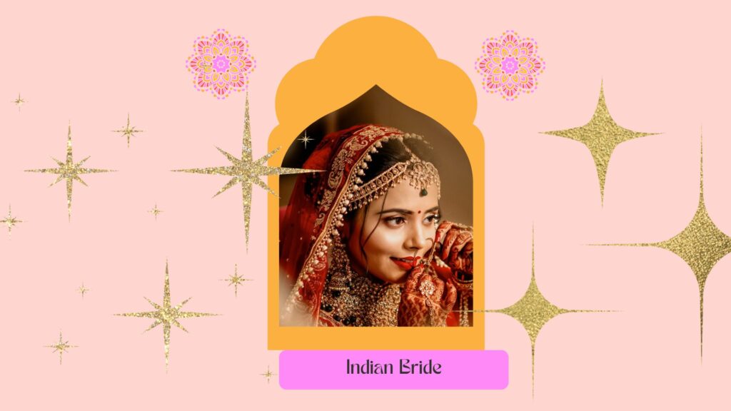 Orange and Pink Indian Ornaments Wedding Bridal Instagram Post (1920 × 1080 px) (680 × 680 px) (680 × 680 px) (1920 × 1080 px)